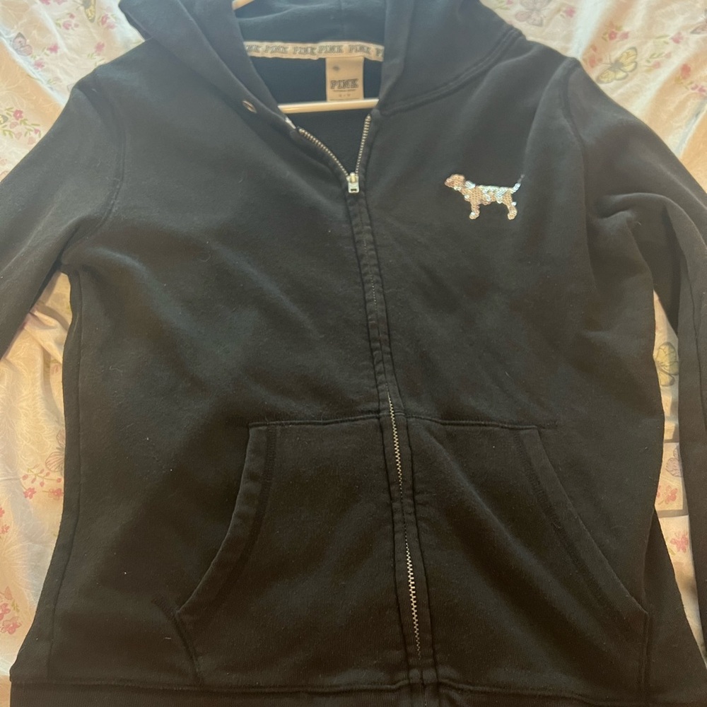 Black pink sweater size small